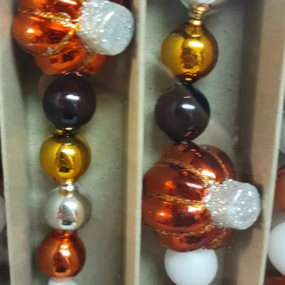 Radko Halloween Garland pumpkins Fall black
